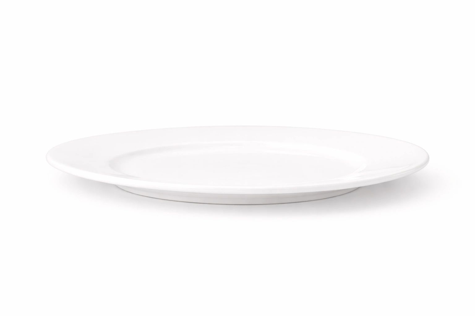Plato llano grande de porcelana